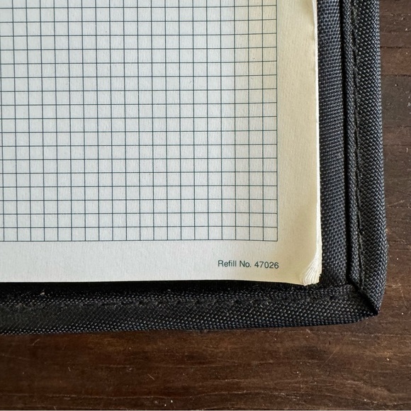 Five Star by Mead Mini Zippered Day Planner Binder Black 90s - Picture 5 of 9